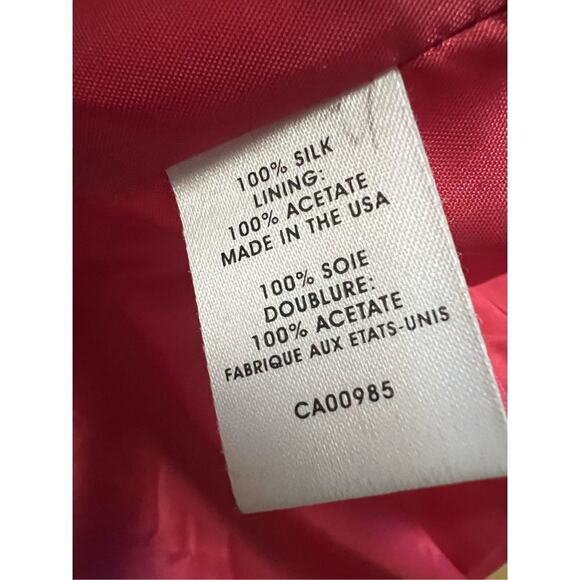 Nanette Lepore Womens‎ Silk Abstract Stripe Wrap V-Neck Shift Dress Red Size 8 - Picture 6 of 7